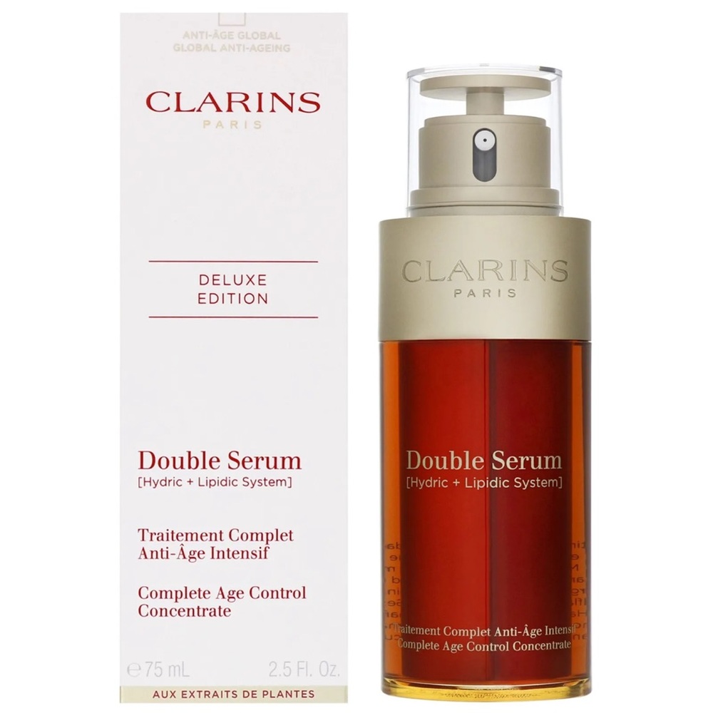 Clarins Double Serum Deluxe Edition Complete Age Control Concentrate 2.5 Oz NEW